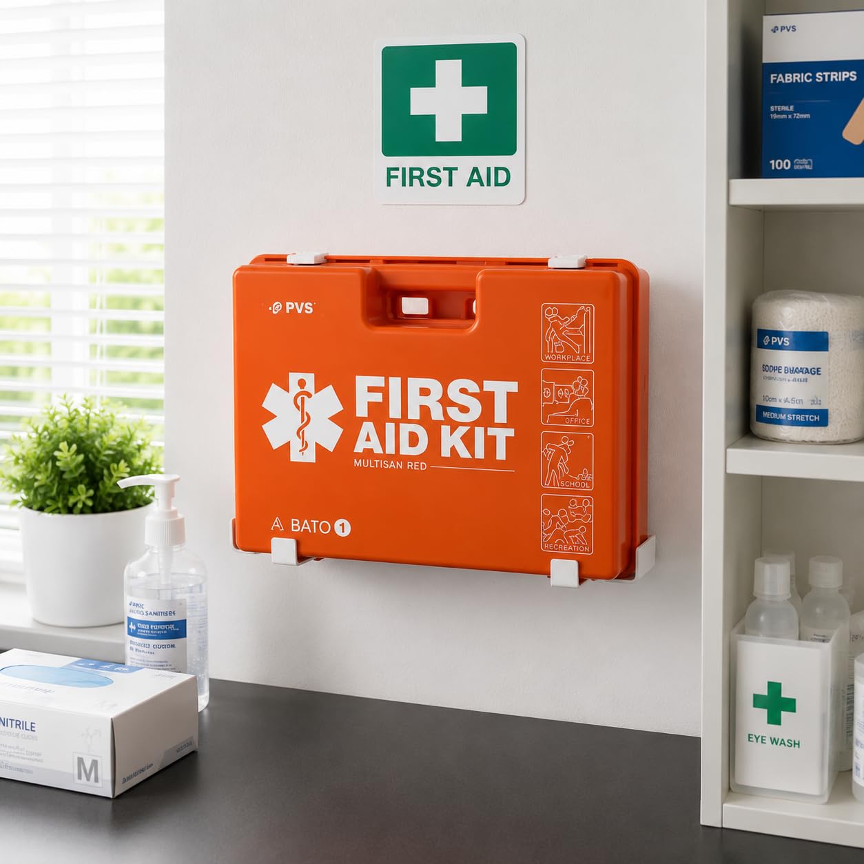 Multisan Valigetta Pronto Soccorso Allegato 1 Dotazione Maggiorata | Pronta all'uso, Ampia capacità interna, Organizzazione pratica, Facile da trasportare, Ideale per aziende