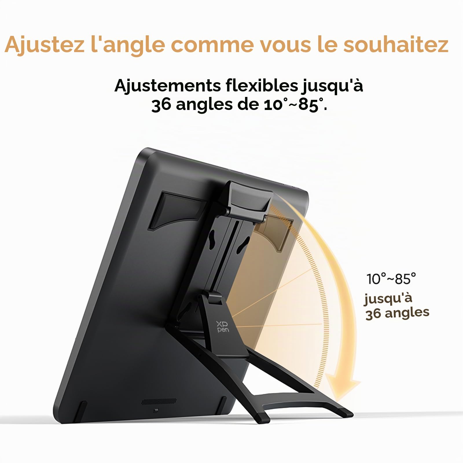 XP-Pen XPPen ACS18 Support pour Tablette Graphique Artist Pro 19 (Gen 2), Réglable avec Trous de Montage VESA de 75 x 75 mm et 100 x 100 mm