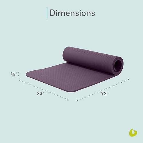 Miniatura 3 de Balanced Body EcoWise - Alfombrilla de pilates, almohadilla antideslizante suave para fitness, entrenamiento, ejercicio y entrenamientos en casa