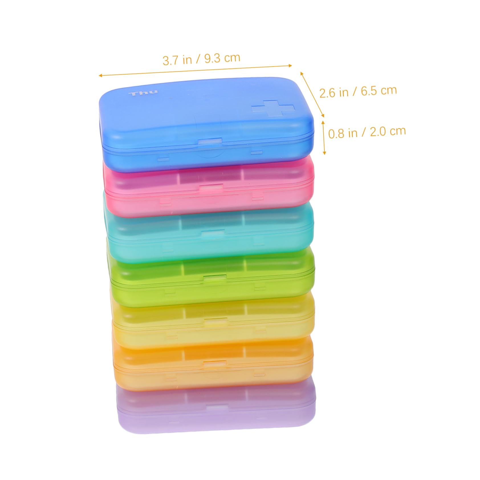 Gatuida 1ensemble Organisateur De De Voyage Pilulier Hebdomadaire Portable Compartiments Boîte De Rangement Pratique Pour Voyage Idéale Pour Et Vitamines Dimensions