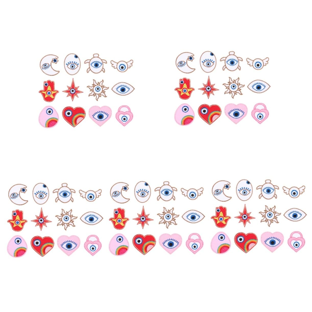 STOBOK 60pezzi Toppe Termoadesive Cartoon Per Riparazione Abbigliamento Applique Per Jeans Borse Per e