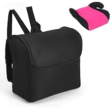 Dansydaisy Car Seat Bag Airplane Padded Car Seat Travel Bag Airplane Foldable Stroller Cover for 2 Booster Seats Travel Waterproof Car Seat Carrier Backpack with Padded Shoulder Strap