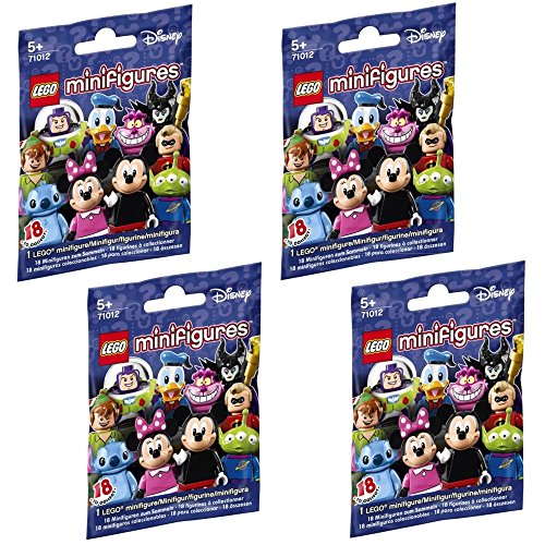 LEGO, Disney Minifigures, Bundle of 4 (71012) Styles May Vary
