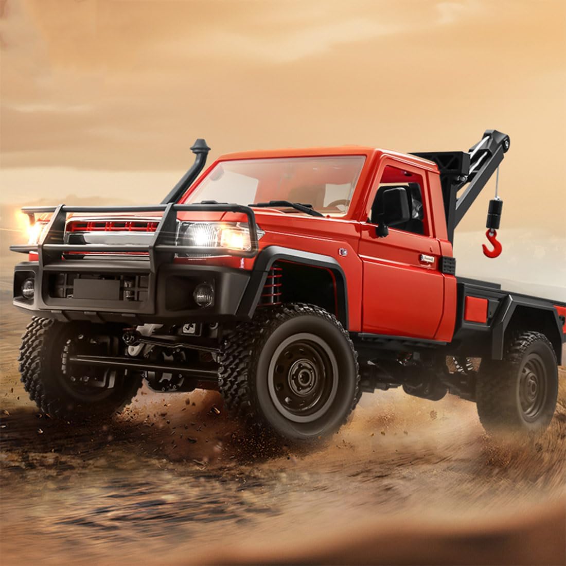 MN-82T RC Truck 1/12 RC Rock Crawler 4x4 Remote Control Pickup Off Road 2.4GHz All Terrain Proportional Throttle Steering RTR Hobby for Adult