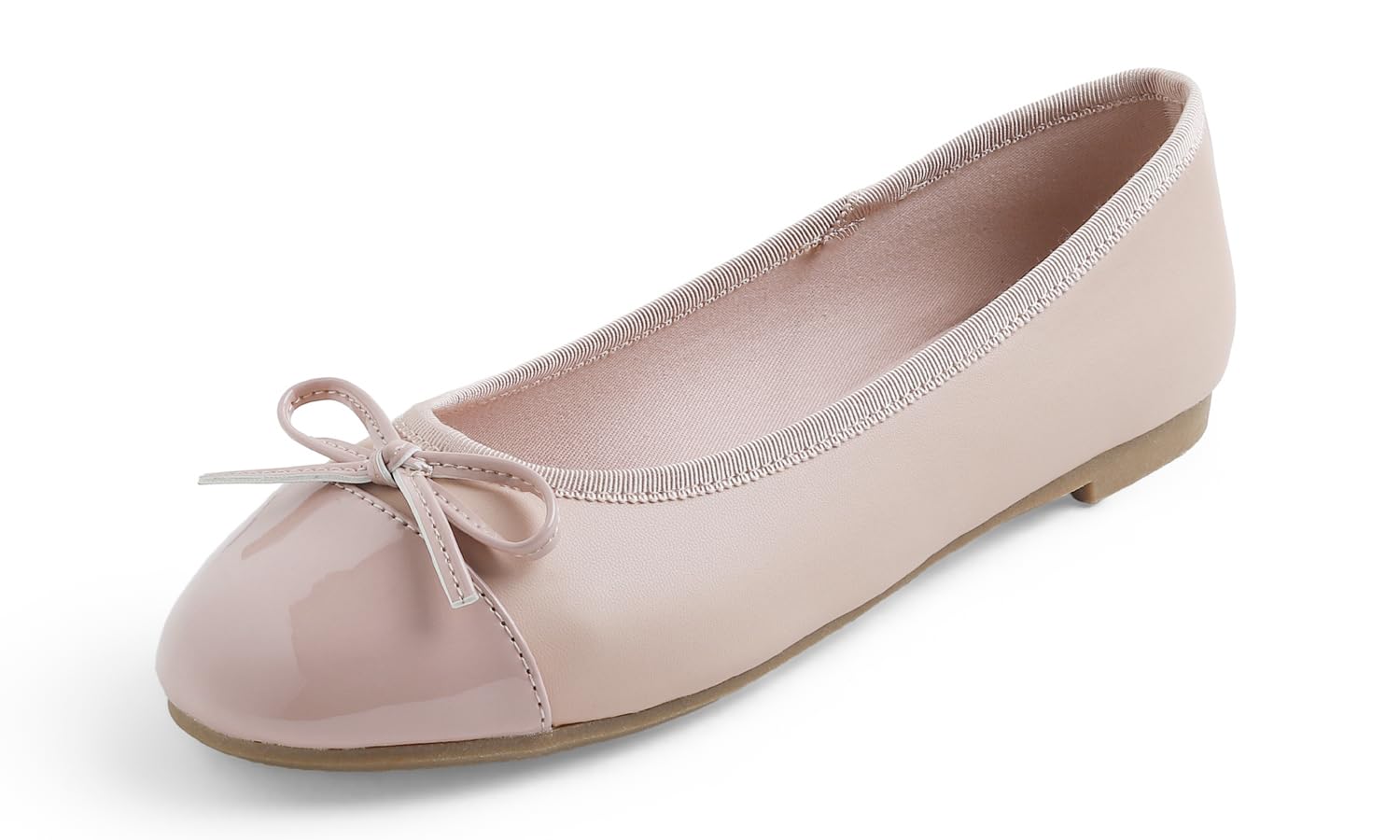 Feversole Women's Fashion Bow Tie Fashion Dress Ballet Flat,Mémoire coloré Macaron Coussin en Mousse de Femmes Ballerine de Brevets Plat…