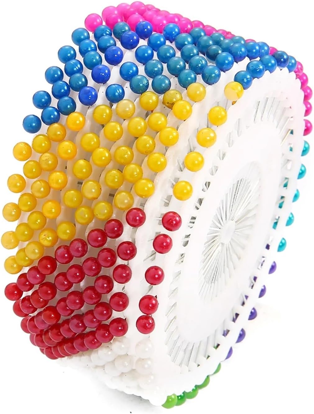 Round Head Sewing Pins 20set 40Pcs/Set Colored Round Bead Positioning Big Head Needle Patchwork Pin for Sewing DIY Accessories