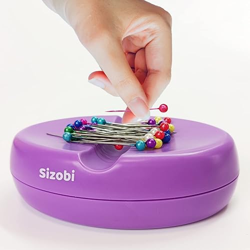 Vista 20 de Sizobi Soporte magnético para pasador, cojines magnéticos para coser, suministros de costura, organizador magnético de aguja, soporte de pasador