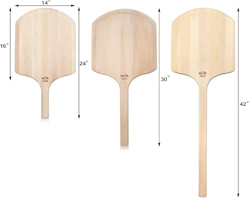 Miniatura 4 de New Star Foodservice 50387 - Tablilla de madera para pizza, 20 x 20 pulgadas, 42 pulgadas en total