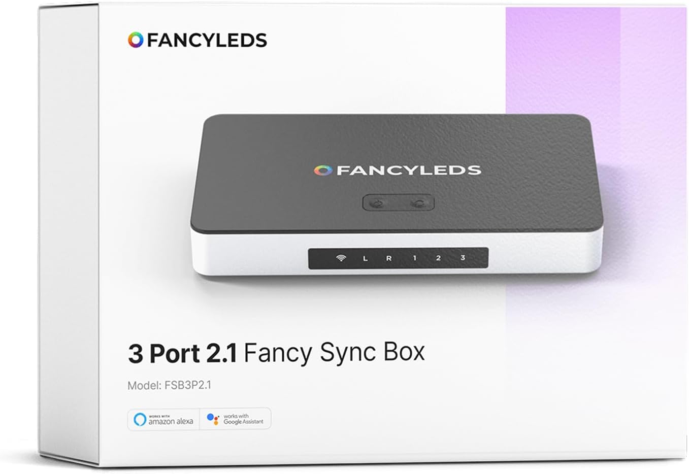 New RGBW 3 HDMI 2.1 Fancy Sync Box with 3 HDMI Ports, 4K 120Hz, HDR (for 56" to 65" TVs)