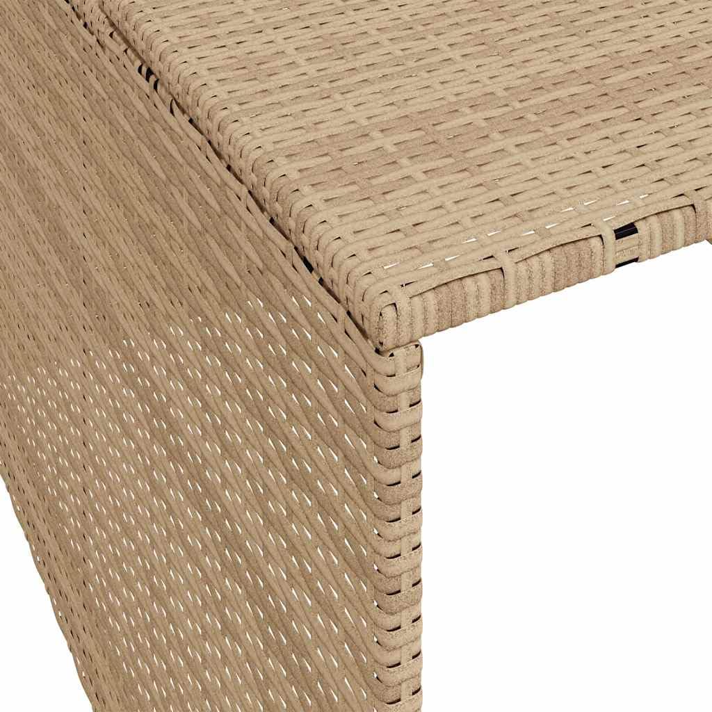 vidaXL Caseta de Robot Cortacésped, Almacenamiento de Cortacésped, Cobertizo para Cortadora de Césped, Caseta de Jardín, Ratán Sintético Beige