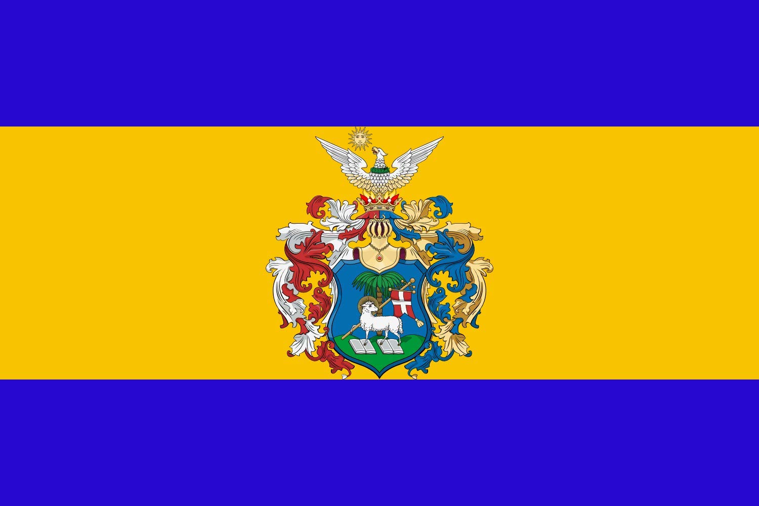 Drapeau de Debrecen de cérémonie grand format aux finitions prestige