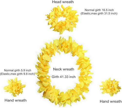 Miniatura 15 de Falda hawaiana de hierba Luau Hula con flores grandes para decoración de fiesta de baile