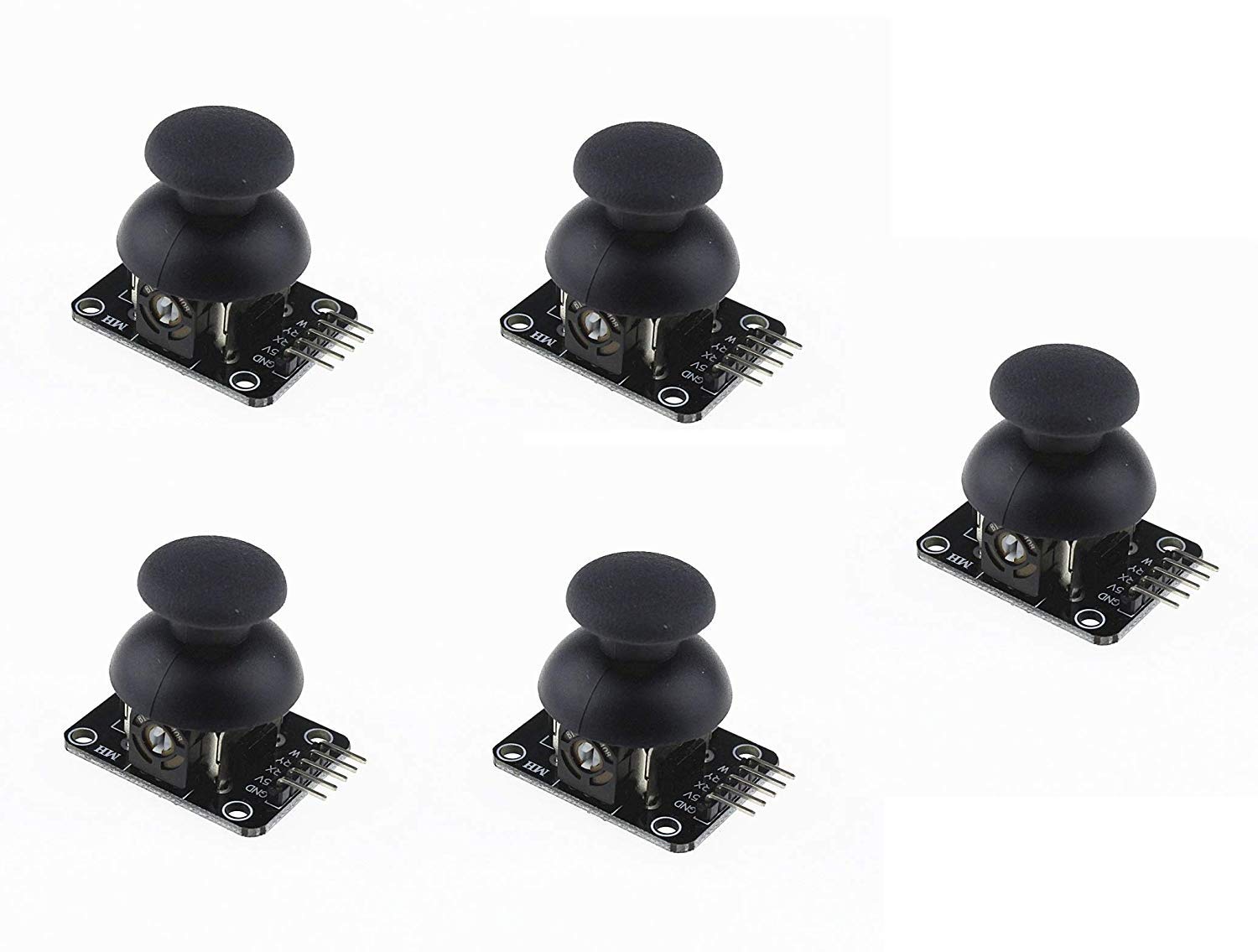 REES52 5pcs PS2 Joystick Game Controller XY Dual-Axis Joystick Breakout Module for Compatible with Arduino-image-6