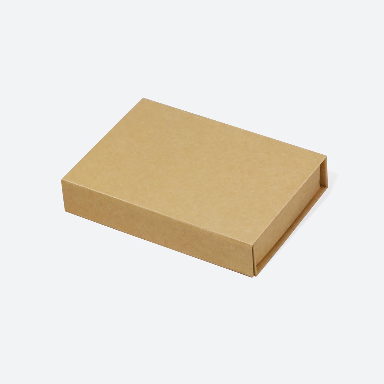 Geoto 4.72"×3.54"×0.98" Small Shallow Size Luxury Rigid Foldable Magnetic Closure Collapsible Gift Packaging Boxes(Kraft)