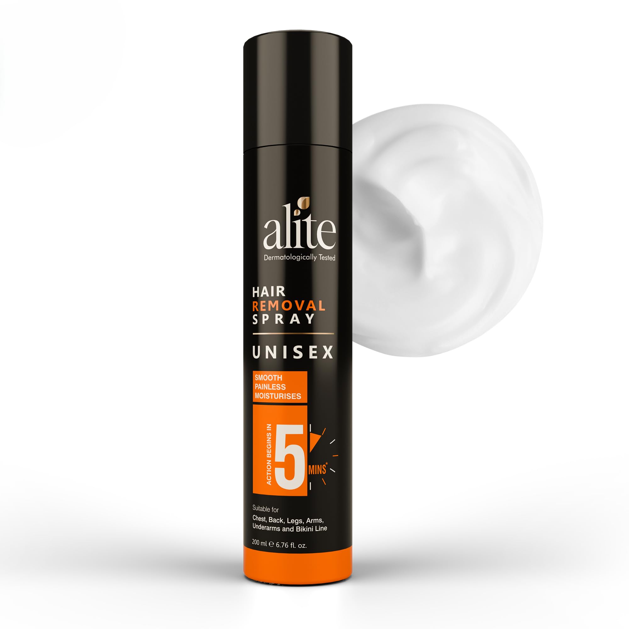 Alite Hair Removal Spray for Men & Women | Painless & Irritation Free Body Hair Removal Spray for Chest, Arms, Underarms, Bikini Line & Legs 200 ml-image-32
