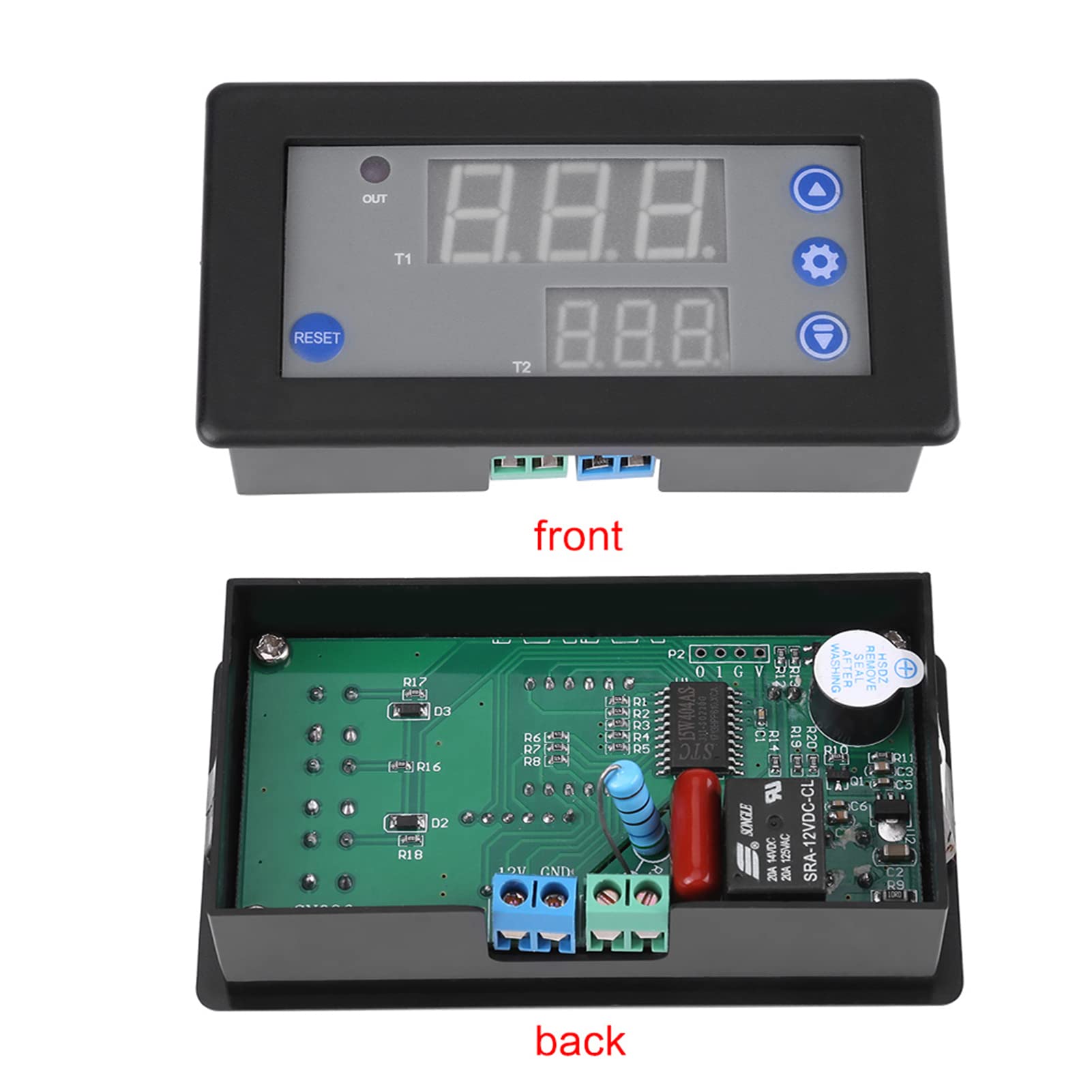 12V Timer Circuit 12V Delay Relay Timer Module - LCD Dual Display With ...
