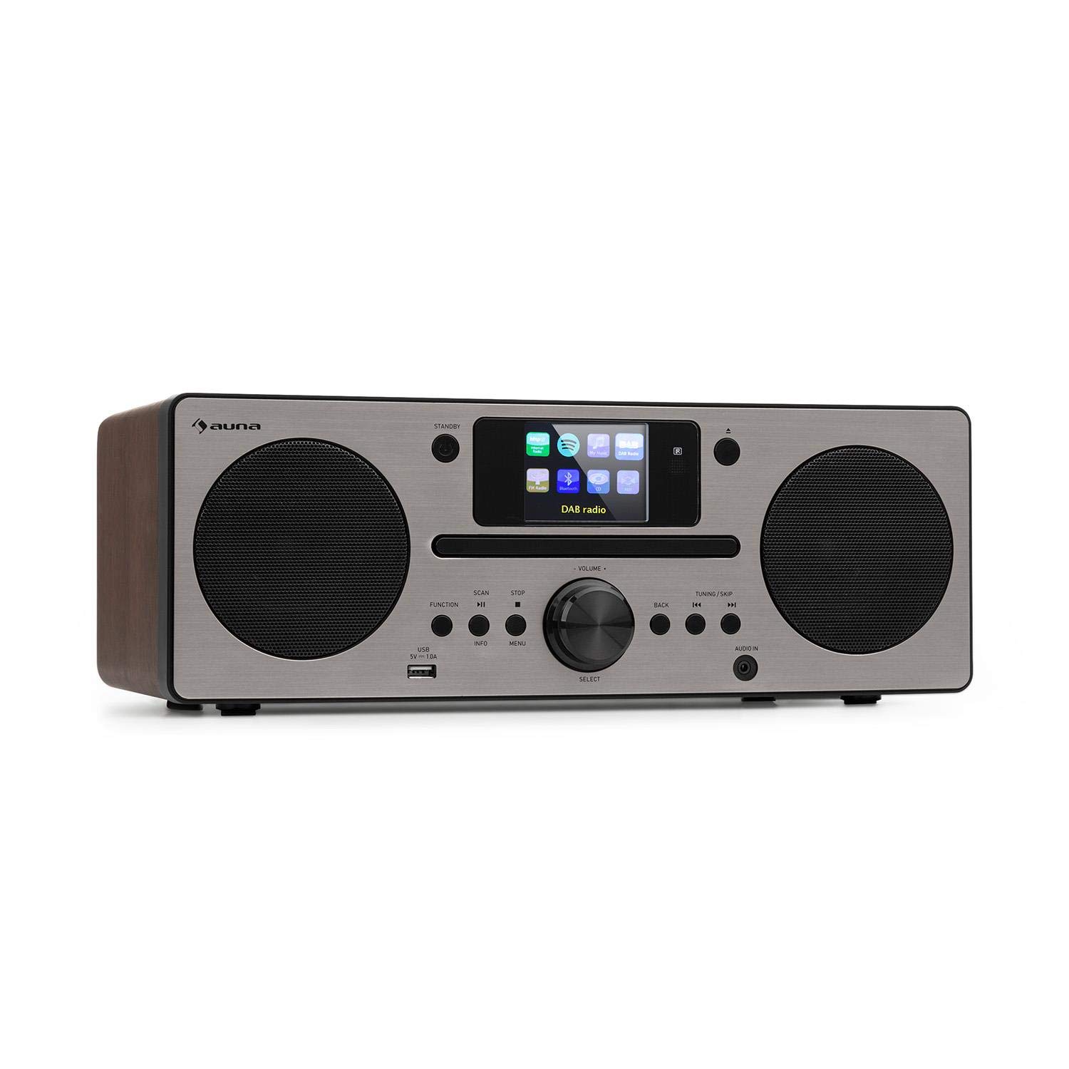 Buy Auna Portable DAB Radio CD Player for Home, 30W FM/DAB/DAB+ Radio