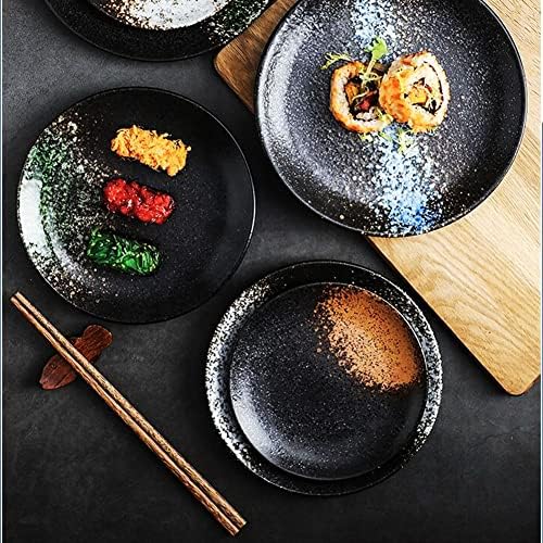 Bosdontek Japanese Chopsticks Wood 5 Pairs Reusable Natural Chopsticks Washable for Dishwasher 9 Inch Wood Chopsticks Chinese Tableware Set with Luxurious Black Handmade Box (Natural Wood)