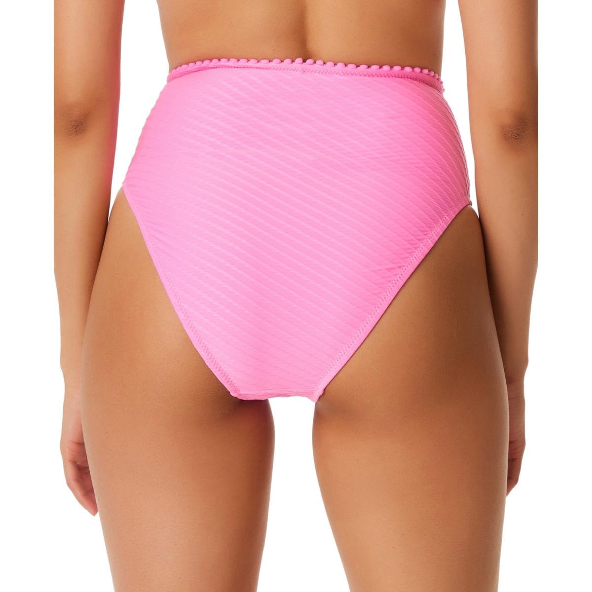 Jessica Simpson Bas de bikini taille haute Pretty in Pique pour femme