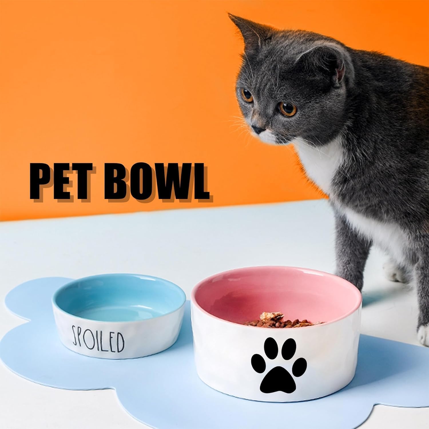 Cuenco personalizado para perro, regalo personalizable para mascotas, nombre de mascota personalizado, cuenco personalizado de comida seca o húmeda o agua para mascotas, para perros, gatos, cachorros