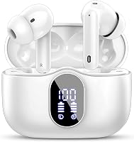 Bezdrôtové slúchadlá Btootos Bluetooth 5.3 so 4 mikrofónmi, potlačením hluku ENC, 40-hodinovou výdržou batérie, hlbokými basmi a Hi-Fi stereo zvukom 1