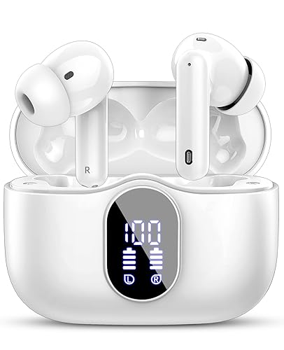 Btootos Bluetooth Kopfhörer, Kopfhörer Kabellos Bluetooth 5.4 Sport In Ear Kopfhörer mit 4 Mikrofon, 40 std Spielzeit, LED-Anzeige, ENC Lärmreduzierung, Tiefer Bass Ohrhörer für Arbeit und Studium