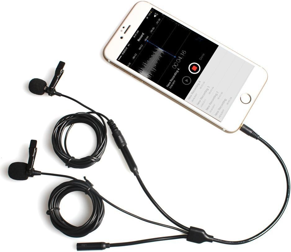 Super Cheap 🛒 Lavalier Microphone for iPhone Android Smartphones, MAONO 2 Pack Professional Omnidirectional Condenser Clip on Lapel Mic for Recording, Interview, YouTube Video, Vlogging (AU-303) Authentic Crazy Deals Lavalier Microphone for iPhone Android Smartphones, MAONO 2 Pack Professional Omnidirectional Condenser Clip on Lapel Mic for Recording, Interview, YouTube Video, Vlogging (AU-303)