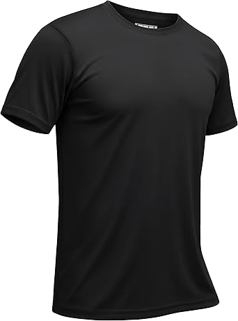 TACVASEN Mens Athletic Short Sleeve T-shirts Quick Dry Fit Workout Sun Protection Swim Shirts Running Rash Guard UPF50+