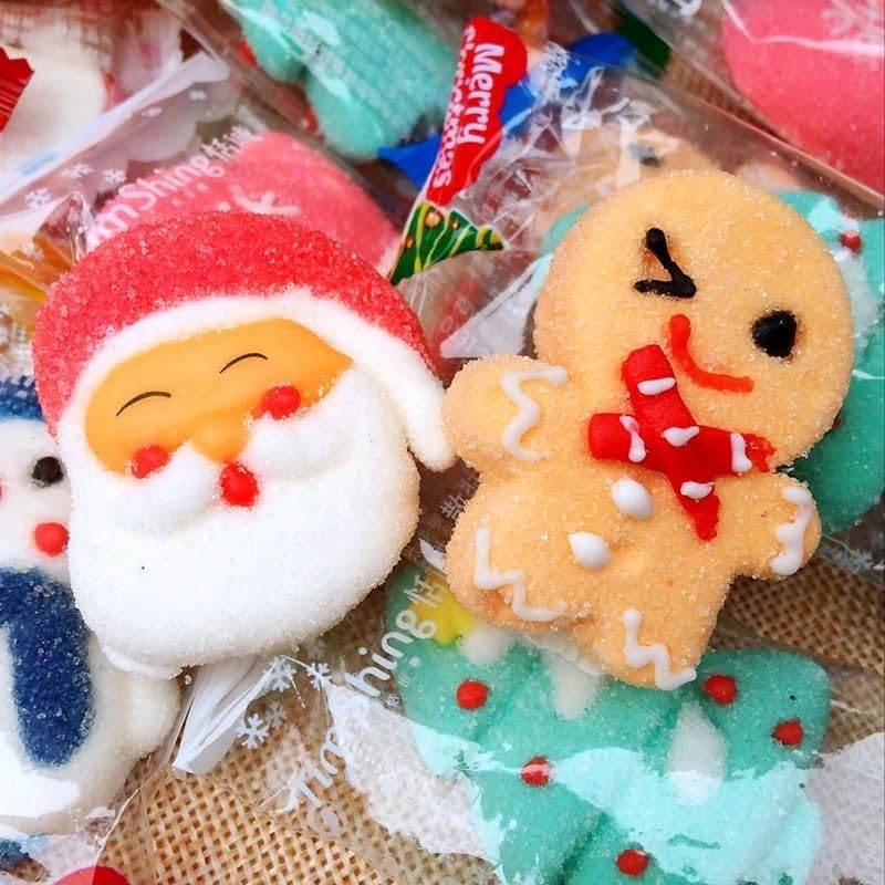 Amazon.co.jp: セイカオエン クリスマス お菓子 個包装 マシュマロ