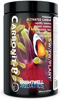 Brightwell Aquatics Carbonit-P - Activated Carbon Filter Media for Marine and Freshwater Aquarium, 500-g (CRBP500)