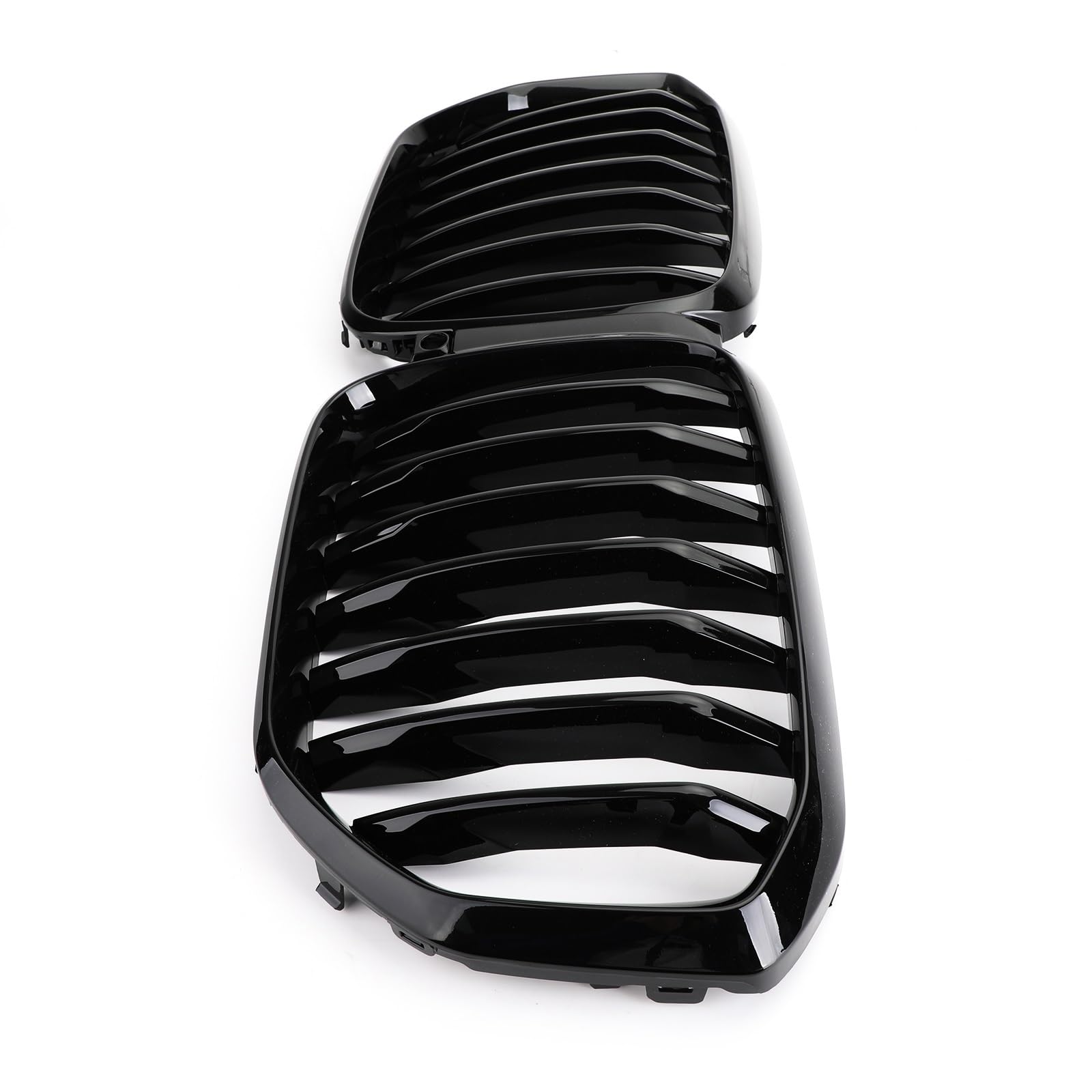 osłona chłodnicy silnika osłona Pasuje do BMW X5 G05 2019 X6 G06 2020 2021 2022 Przednia nerka Grille Grille Gloss Black Silver Diamond Sports kratki samochodowej(G05 GB SIL Diamond)
