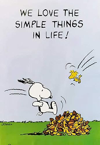 POSTER STOP ONLINE Peanuts We Love The Simple Things in Life! - Póster (tamaño 24 x 36 pulgadas)