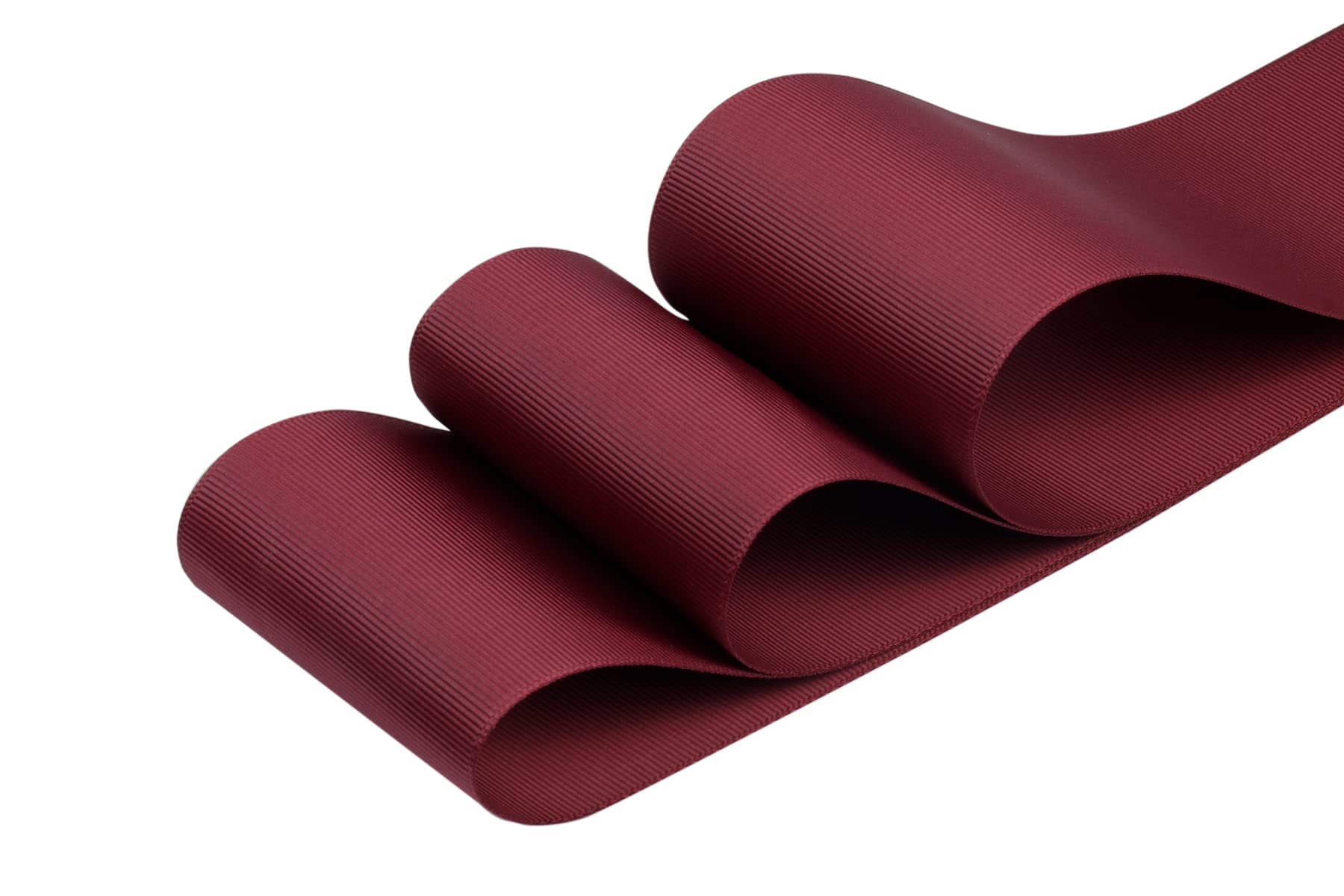 75mm X 22M Solid Grosgrain Ribbon for Gift Wrapping Parties Wedding Decoration, Crafts Sewing(Burgundy) - Image 2