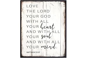 Rustic Boho Bible Verse Wall Plaques - Christian Gifts for Women, Men,...