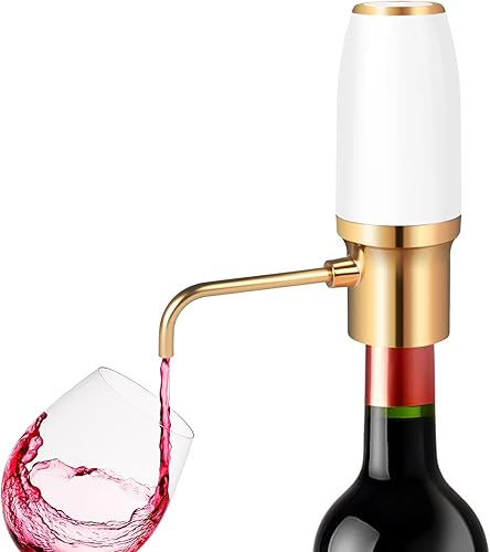 Aireador de vino eléctrico, accesorios de vino aireación para entusiastas principiantes, boquilla de aireador de vino, regalos de vino, dispensador