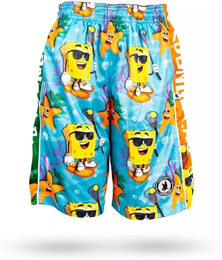 Flow Society Sponge Lax Boys Shorts - Kids Athletic - Basketball - Baseball - Hockey - Football - Lacrosse - Multi
