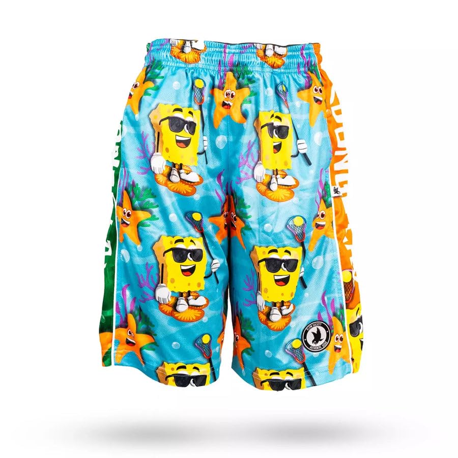 Flow Society Sponge Lax Boys Shorts - Kids Athletic - Basketball - Baseball - Hockey - Football - Lacrosse - Multi