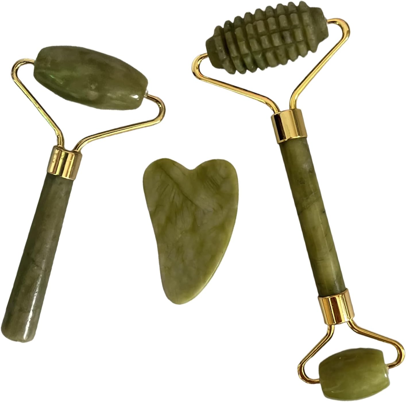 Jade Roller and Gua Sha Set 2,Gua Sha Facial Tools,Face Roller,Jade Roller for Face,Guasha Tools for Face,Self Care Kit for Men Women