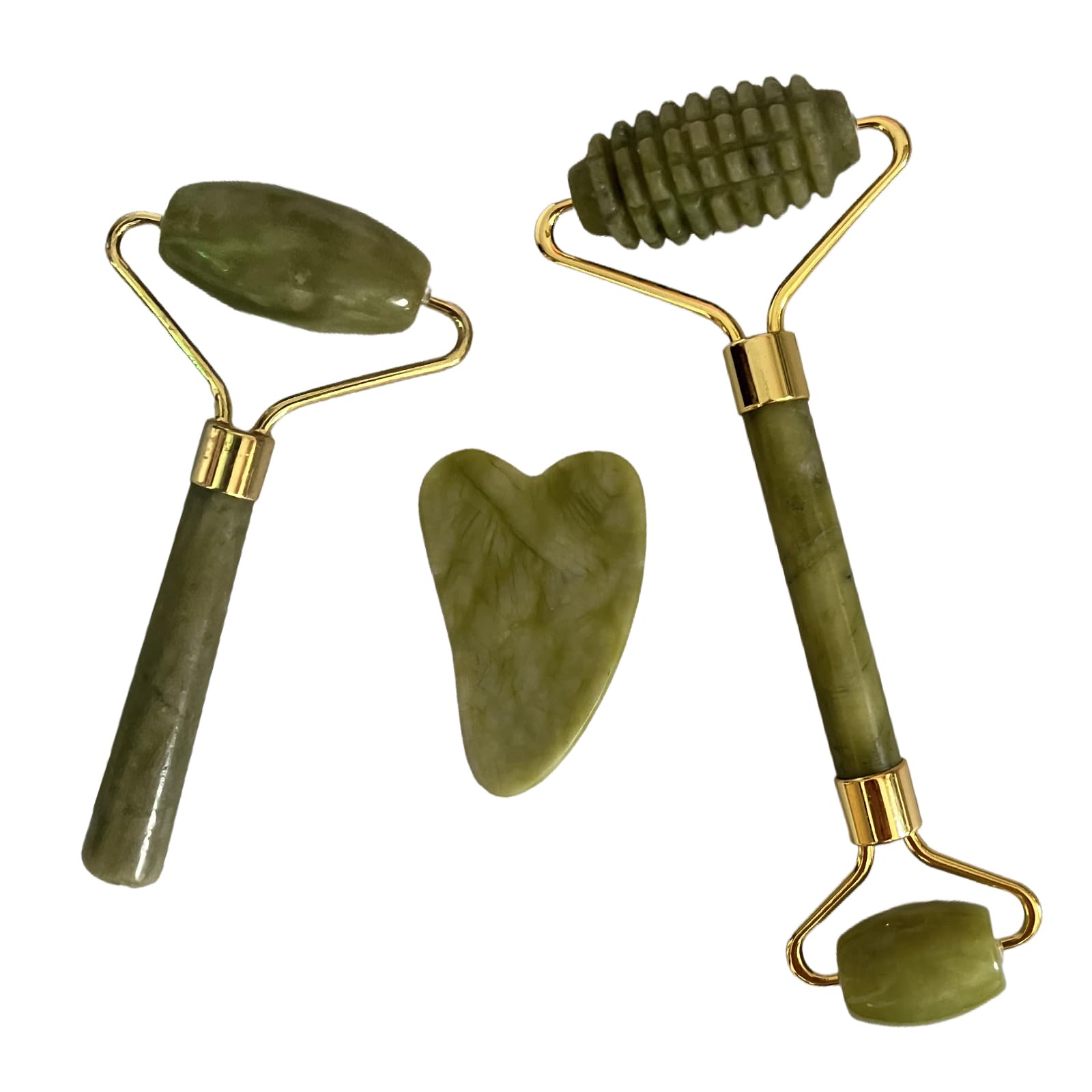 Jade Roller and Gua Sha Set 2,Gua Sha Facial Tools,Face Roller,Jade Roller for Face,Guasha Tools for Face,Self Care Kit for Men Women