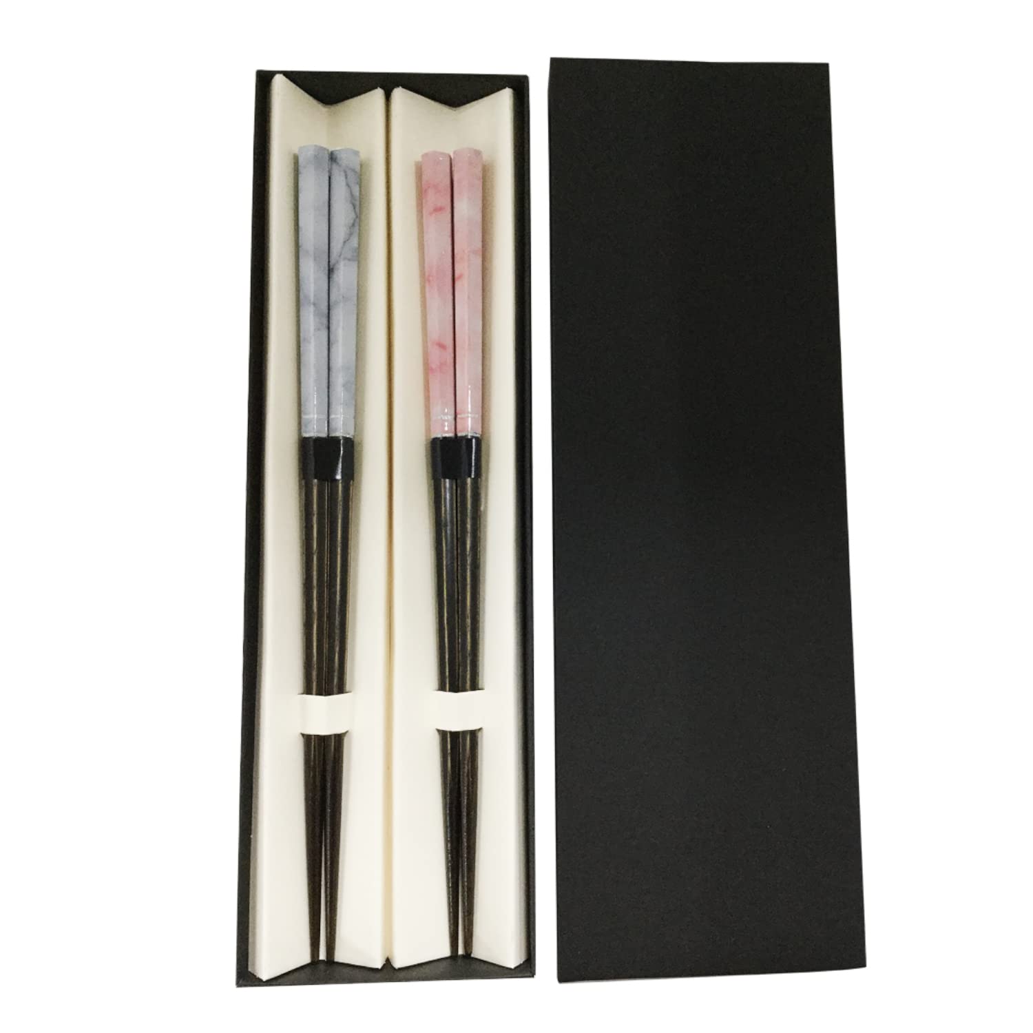 Marble Painted Chopsticks Set – Couples Gift