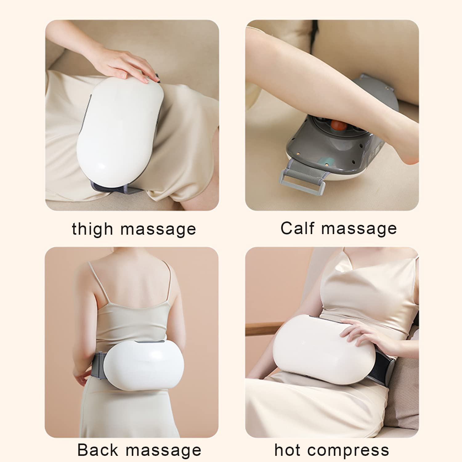 Kabelloser Schlankheitsgürtel, Bauchmassagegerät mit natürlichem Bian-Stein mit 3 Vibrationsmassagemodi, Linderung von Blähungen, Dysmenorrhoe, Förderung der Verdauung