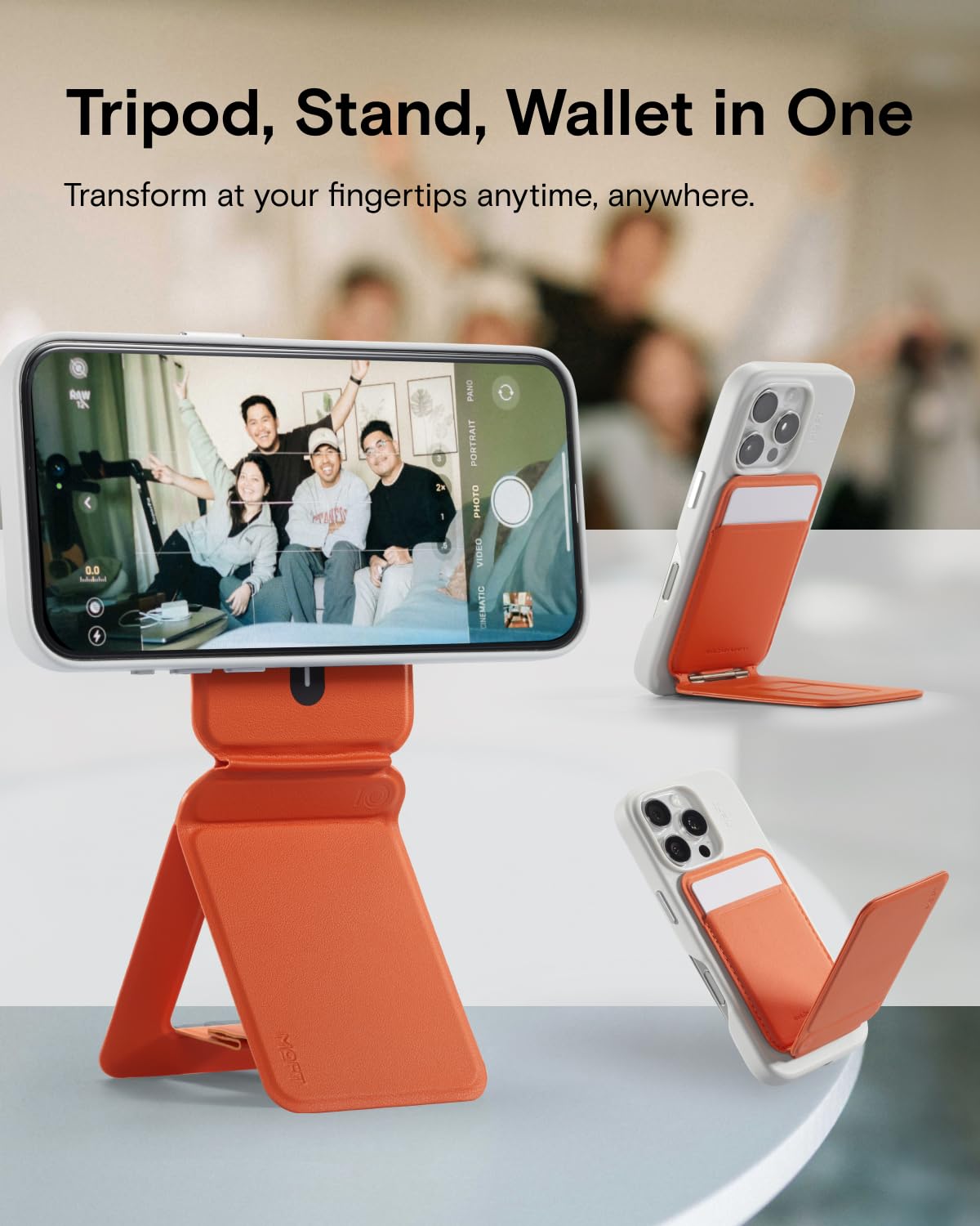 Amazon.com: MOFT Phone Tripod Wallet, 3 in 1 Phone Stand, NFC