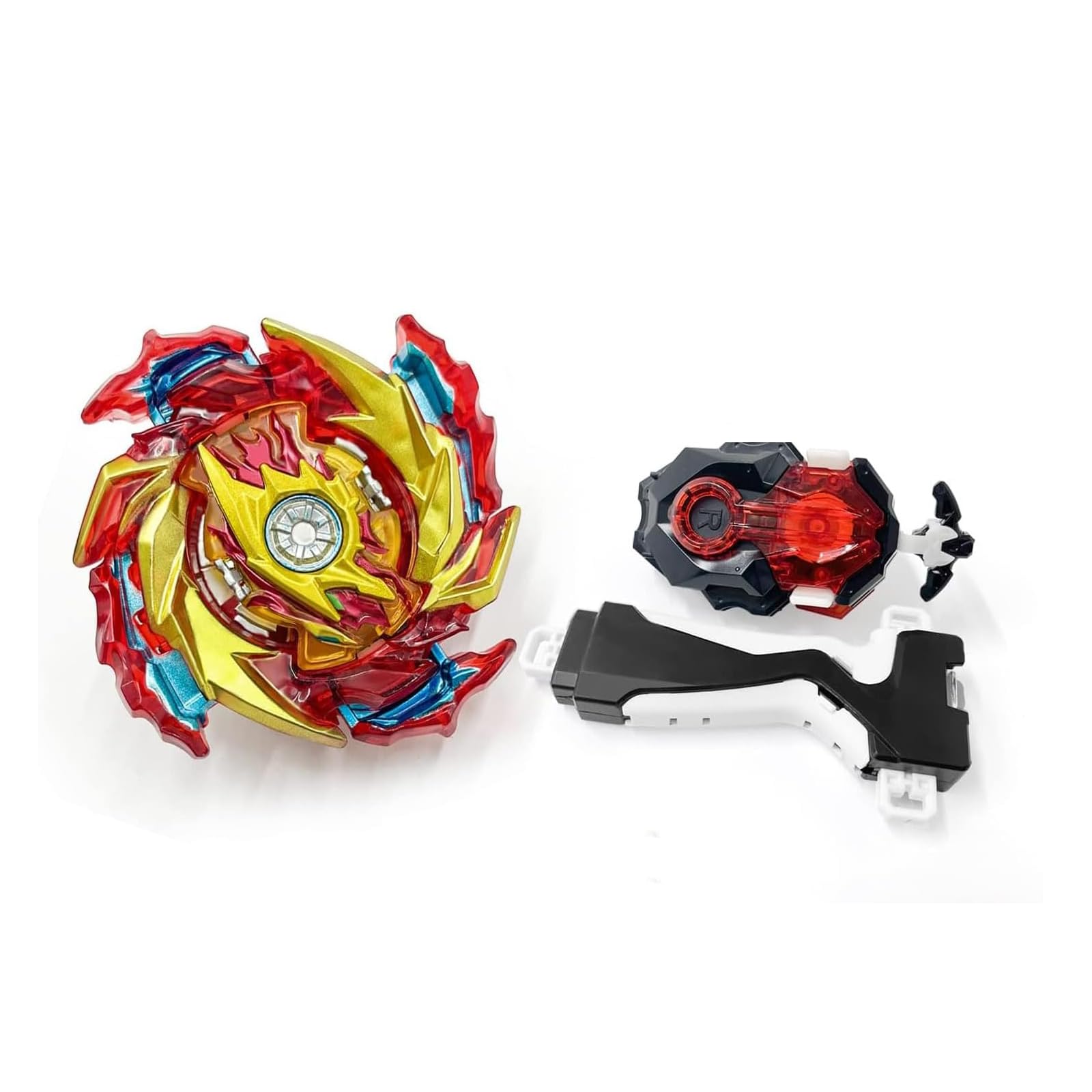 Gyro Battling Top Burst Gyro Toy Set, with Gyro Launchers and Handle Combat Battling Game, Gift for Kids Children, B-174-01