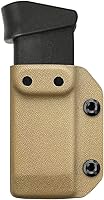 Vista 41 de POLE.CRAFT IWB/OWB - Funda para cargador Kydex - Mag Carrier se adapta a: 0.354 in .40 Double Stack/0.354 in .40 Single Stack - P365 1911 Glock 19