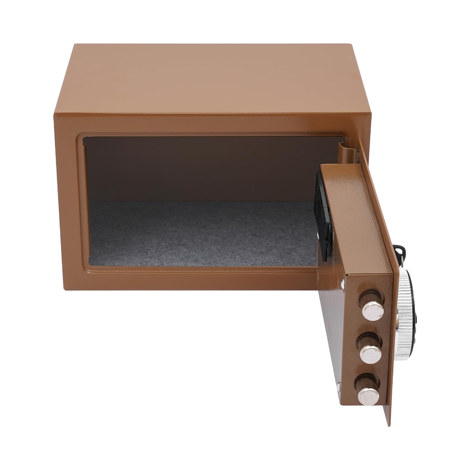 Cassaforte con password digitale e chiave di emergenza, funzione di allarme, 31 × 20 × 20 cm, cassaforte sicura per casa, ufficio e hotel (caffè)