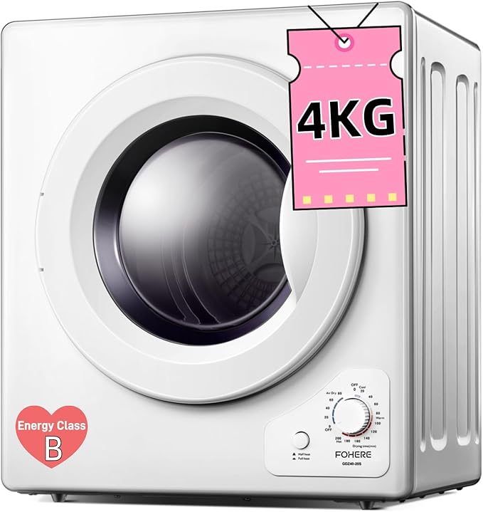 FOHERE 2.9 cu.ft Vented Tumble Dryer Review: Compact, Quiet & Perfect for Small Loads