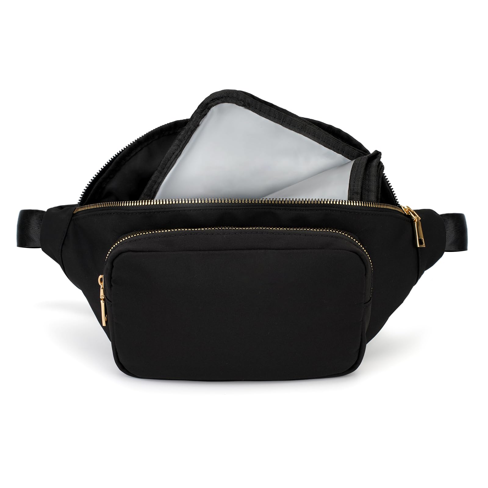 Piccola borsa per pannolini con fasciatoio portatile, borsa a tracolla per pannolini con tasca per salviette, nero, Medium, Zaini Tote