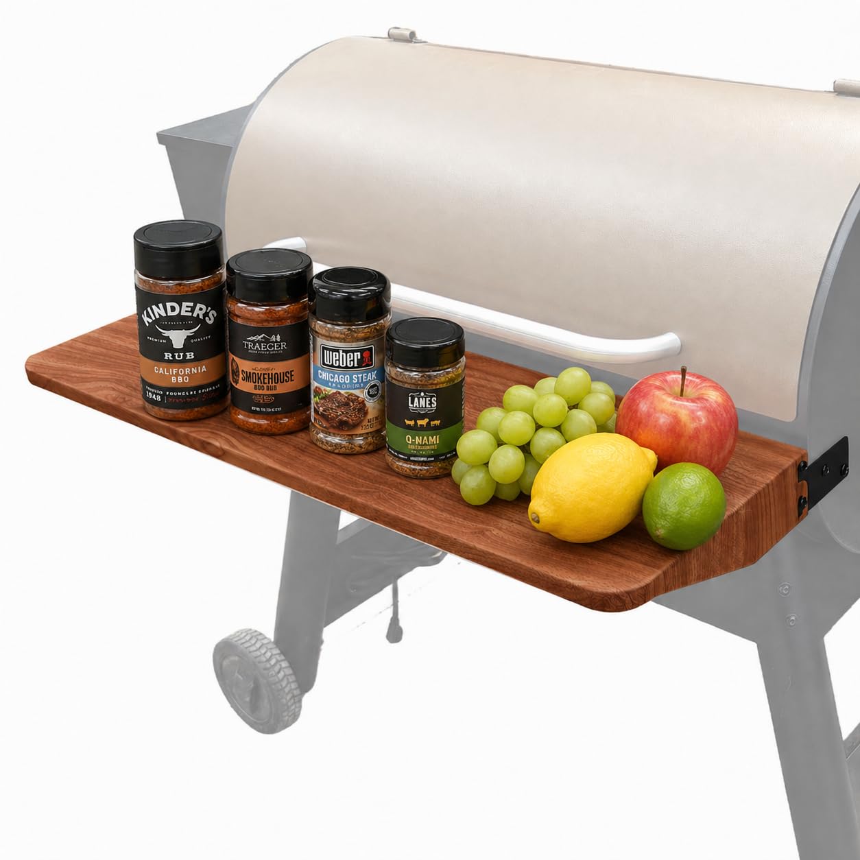 QuliMetal Foldable Front Shelf for Traeger Pro 34 Series