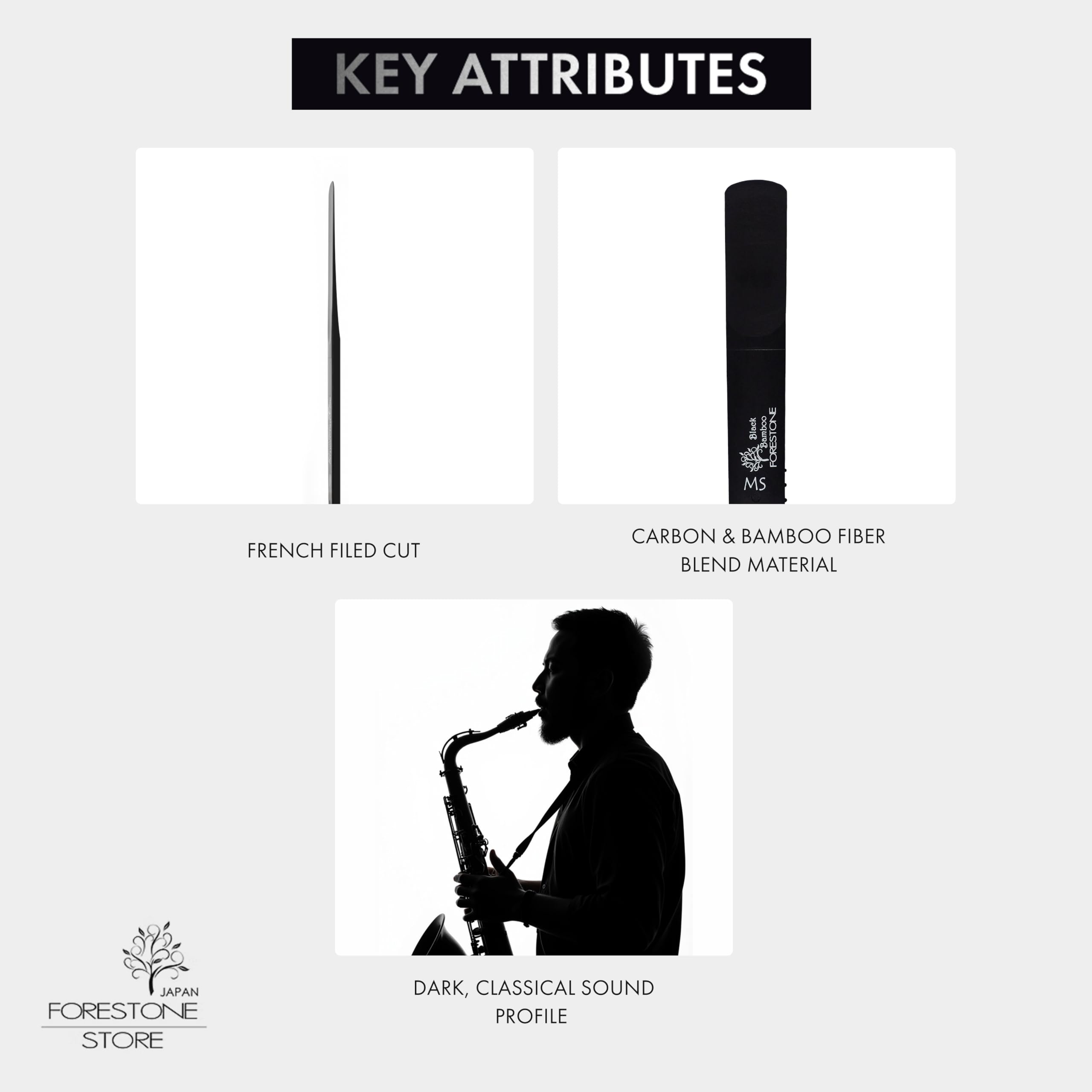 FORESTONE CLARINETE EN SIB - BLACK BAMBOO MS MEDIUM SOFT 2