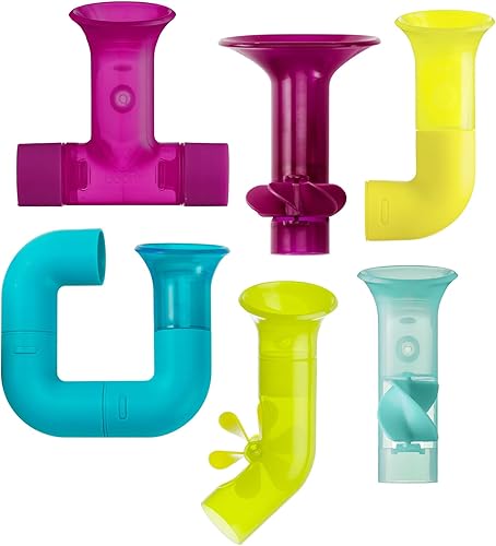 Miniatura 7 de Juguetes de baño Boon Pipes para niños pequeños - Juguetes de construcción de bañera con ventosas - Juguetes sensoriales para niños pequeños